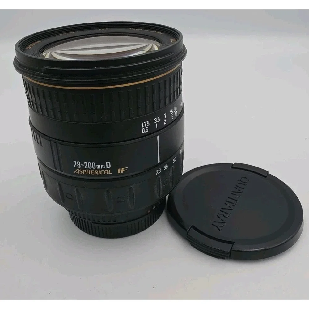 Quantaray 28-200mm 1:3.5-5.6 AF Zoom LDO Lens for Nikon AF Made In JAPAN W/Caps